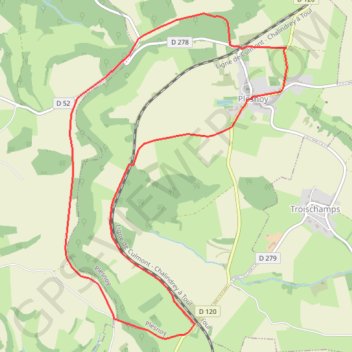 Itinéraire Sortie Plesnoy, distance, dénivelé, altitude, carte, profil, trace GPS