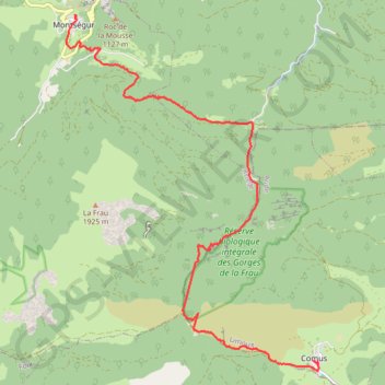 Itinéraire 01-AOU-16 12:42:57, distance, dénivelé, altitude, carte, profil, trace GPS