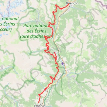 Itinéraire GTHA Briançon Embrun-20604122, distance, dénivelé, altitude, carte, profil, trace GPS