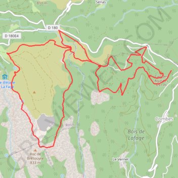 Itinéraire Mon parcours1, distance, dénivelé, altitude, carte, profil, trace GPS