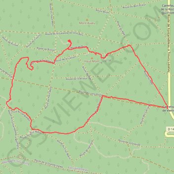 Itinéraire Circuit des Carriers, distance, dénivelé, altitude, carte, profil, trace GPS