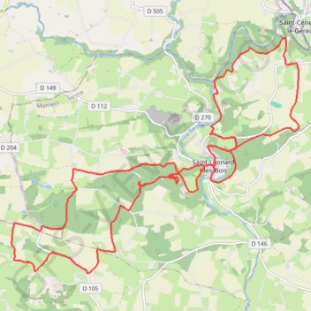 Itinéraire La Laurence Leboucher - Saint-Léonard-des-Bois, distance, dénivelé, altitude, carte, profil, trace GPS