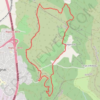 Itinéraire Arbois - Croix de Rognac, distance, dénivelé, altitude, carte, profil, trace GPS