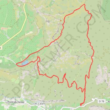 Itinéraire MAUSSANE-LE TOUR DES TRINCADES, distance, dénivelé, altitude, carte, profil, trace GPS