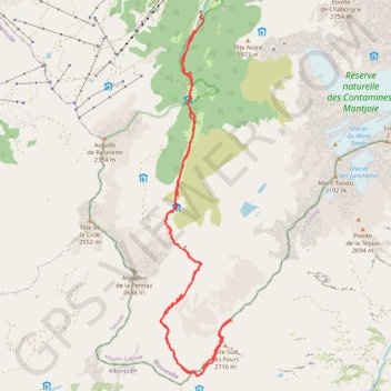 Itinéraire Tête Nord des Fours depuis Notre-Dame de la Gorge, distance, dénivelé, altitude, carte, profil, trace GPS