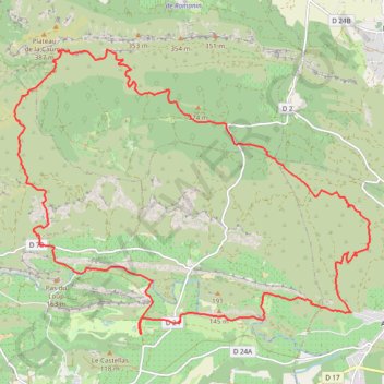Itinéraire 2023-10-29 Golf La Caume, distance, dénivelé, altitude, carte, profil, trace GPS