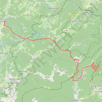 Itinéraire NewTrack, distance, dénivelé, altitude, carte, profil, trace GPS