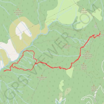 Itinéraire Mont Tournairet (par Clans), distance, dénivelé, altitude, carte, profil, trace GPS