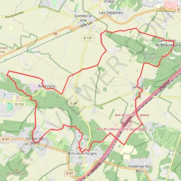 Itinéraire SAINT JEAN DE BEAUREGARD, distance, dénivelé, altitude, carte, profil, trace GPS