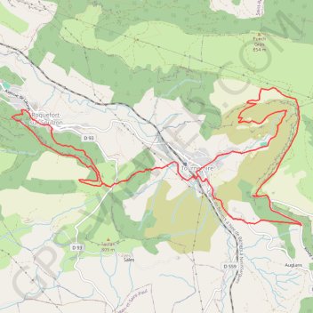 Itinéraire Cirque de Tournemire, distance, dénivelé, altitude, carte, profil, trace GPS