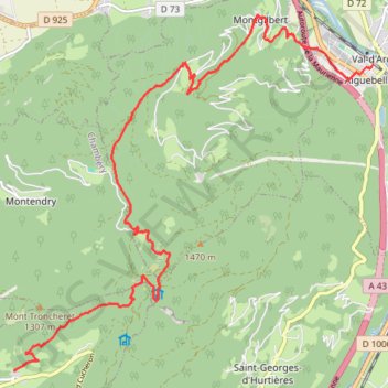 Itinéraire 8D52X-expetape1-aiguebelle-lepontet-2-1, distance, dénivelé, altitude, carte, profil, trace GPS