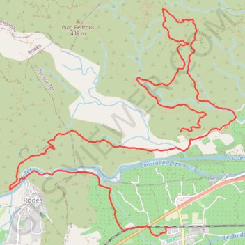 Itinéraire Enduro entre ille et rodes, distance, dénivelé, altitude, carte, profil, trace GPS