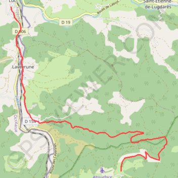Itinéraire Luc vers Notre Dame des Neiges (Chemin de Stevenson), distance, dénivelé, altitude, carte, profil, trace GPS
