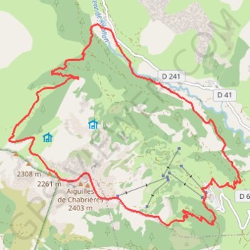 Itinéraire PIED_SEYNE-22-les aiguilles de chabrieres 17.5 1116 m d+, distance, dénivelé, altitude, carte, profil, trace GPS