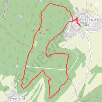 Itinéraire Mont Afrique Haut, distance, dénivelé, altitude, carte, profil, trace GPS