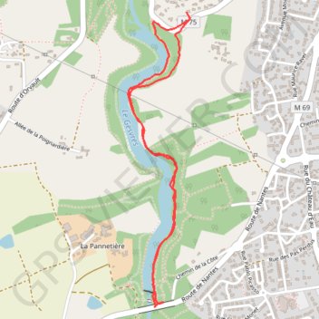 Itinéraire Le Gesvre avec les petits enfants, distance, dénivelé, altitude, carte, profil, trace GPS