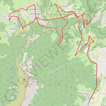 Itinéraire Ancienne voie du tram, distance, dénivelé, altitude, carte, profil, trace GPS