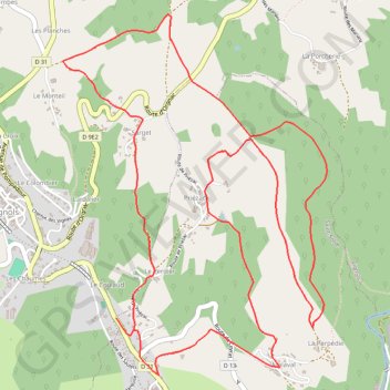 Itinéraire Les crêtes - Saint-Solve - Pays Vézère Auvézère, distance, dénivelé, altitude, carte, profil, trace GPS