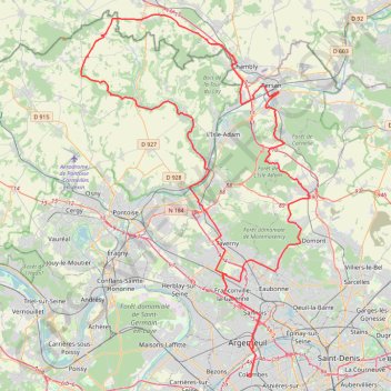 Itinéraire Randonnée "La Franconvilloise", distance, dénivelé, altitude, carte, profil, trace GPS