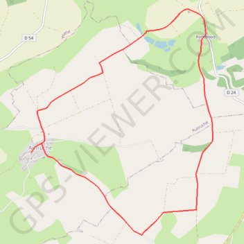 Itinéraire Autour d'Autruche, distance, dénivelé, altitude, carte, profil, trace GPS