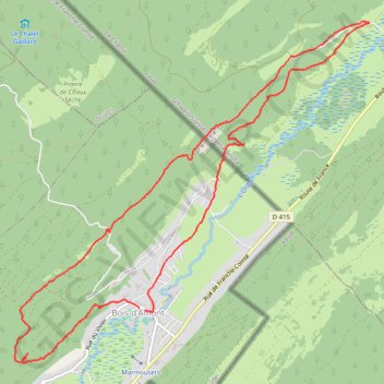 Itinéraire Bois d'Amont, séjour Lamoura, distance, dénivelé, altitude, carte, profil, trace GPS