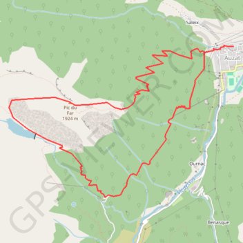 Itinéraire Pic du Far depuis Auzat, distance, dénivelé, altitude, carte, profil, trace GPS