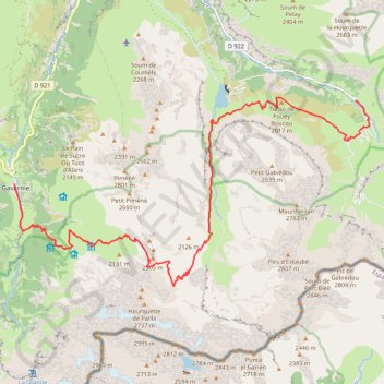 Itinéraire [Itinéraire] Etape 4 : du village de Gavarnie au hameau de Héas (Gèdre), distance, dénivelé, altitude, carte, profil, trace GPS