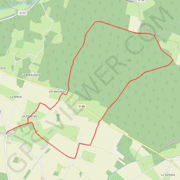 Itinéraire Circuit de Bonneville - Chamblac, distance, dénivelé, altitude, carte, profil, trace GPS