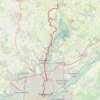 Itinéraire Nort-sur-Erdre / Nantes, distance, dénivelé, altitude, carte, profil, trace GPS