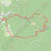 Itinéraire GPX Download: Boucle Château de Lutzelbourg – La Grotte Saint-Vit au départ de Lutzelbourg, distance, dénivelé, altitude, carte, profil, trace GPS