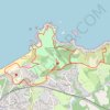 Itinéraire Hendaye, domaine d'Abbadie, distance, dénivelé, altitude, carte, profil, trace GPS