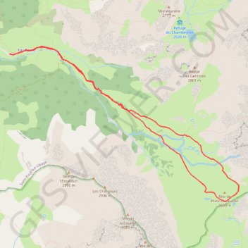 Itinéraire Rando Col du vallonet, distance, dénivelé, altitude, carte, profil, trace GPS