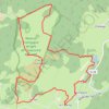 Itinéraire Valadon-Les Olagnières, distance, dénivelé, altitude, carte, profil, trace GPS