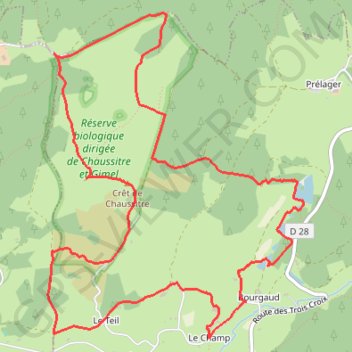 Itinéraire Valadon-Les Olagnières, distance, dénivelé, altitude, carte, profil, trace GPS