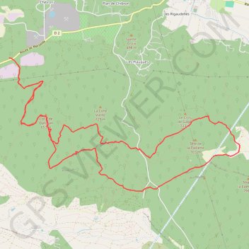 Itinéraire La Colle Danjean (Signes), distance, dénivelé, altitude, carte, profil, trace GPS