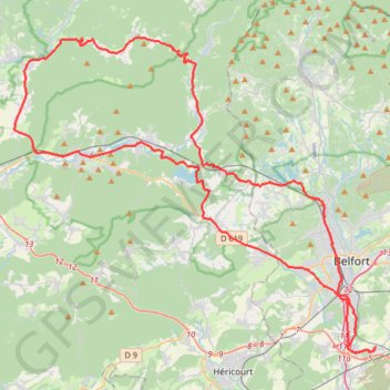 Itinéraire Fresse à vélo, distance, dénivelé, altitude, carte, profil, trace GPS