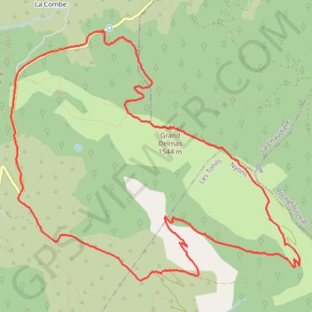 Itinéraire Le Grand DELMAS en boucle par Couspeau, distance, dénivelé, altitude, carte, profil, trace GPS