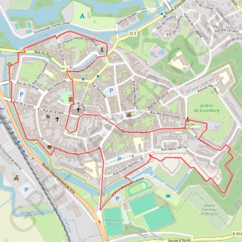 Itinéraire Bienvenue chez les Ch'tis ou Bergues une balade de charme, distance, dénivelé, altitude, carte, profil, trace GPS