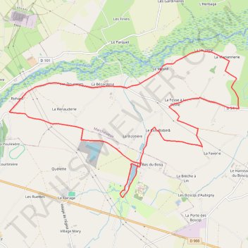 Itinéraire Parcours 8 - 15kms, distance, dénivelé, altitude, carte, profil, trace GPS