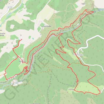 Itinéraire Randonnée dans l'Aygue Brun, distance, dénivelé, altitude, carte, profil, trace GPS