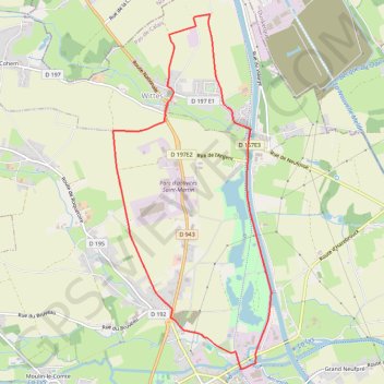 Itinéraire La Melde - Wittes, distance, dénivelé, altitude, carte, profil, trace GPS