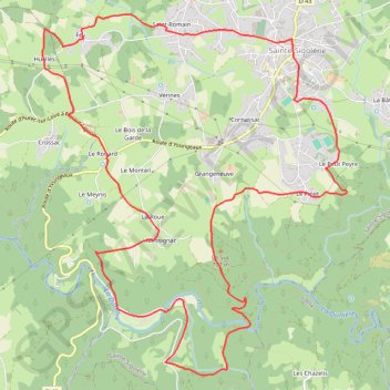 Itinéraire Le Velay des 3 Rivières - Vaubarlet - Sainte-Sigolène, distance, dénivelé, altitude, carte, profil, trace GPS