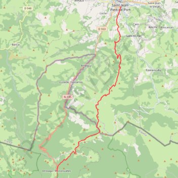 Itinéraire D6Rjw, distance, dénivelé, altitude, carte, profil, trace GPS