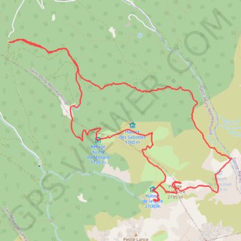 Itinéraire La Pointe de la Sitre, distance, dénivelé, altitude, carte, profil, trace GPS