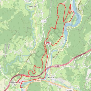Itinéraire Autour de Neuville-sur-Ain, distance, dénivelé, altitude, carte, profil, trace GPS