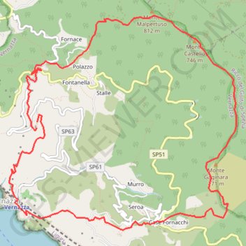 Itinéraire X, distance, dénivelé, altitude, carte, profil, trace GPS