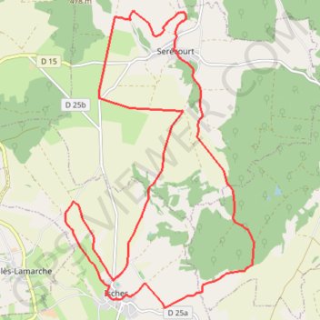 Itinéraire Isches, distance, dénivelé, altitude, carte, profil, trace GPS