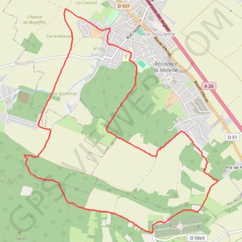 Itinéraire La Motte - Notre-Dame-de-Lorette, distance, dénivelé, altitude, carte, profil, trace GPS
