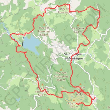 Itinéraire Rando sauvagnac, distance, dénivelé, altitude, carte, profil, trace GPS