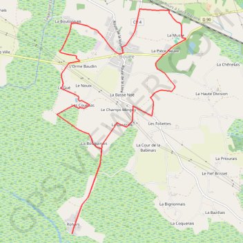 Itinéraire Sentier des Belles Demeures et le port de Rohars, distance, dénivelé, altitude, carte, profil, trace GPS